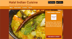 Desktop Screenshot of halalindiancuisine.com